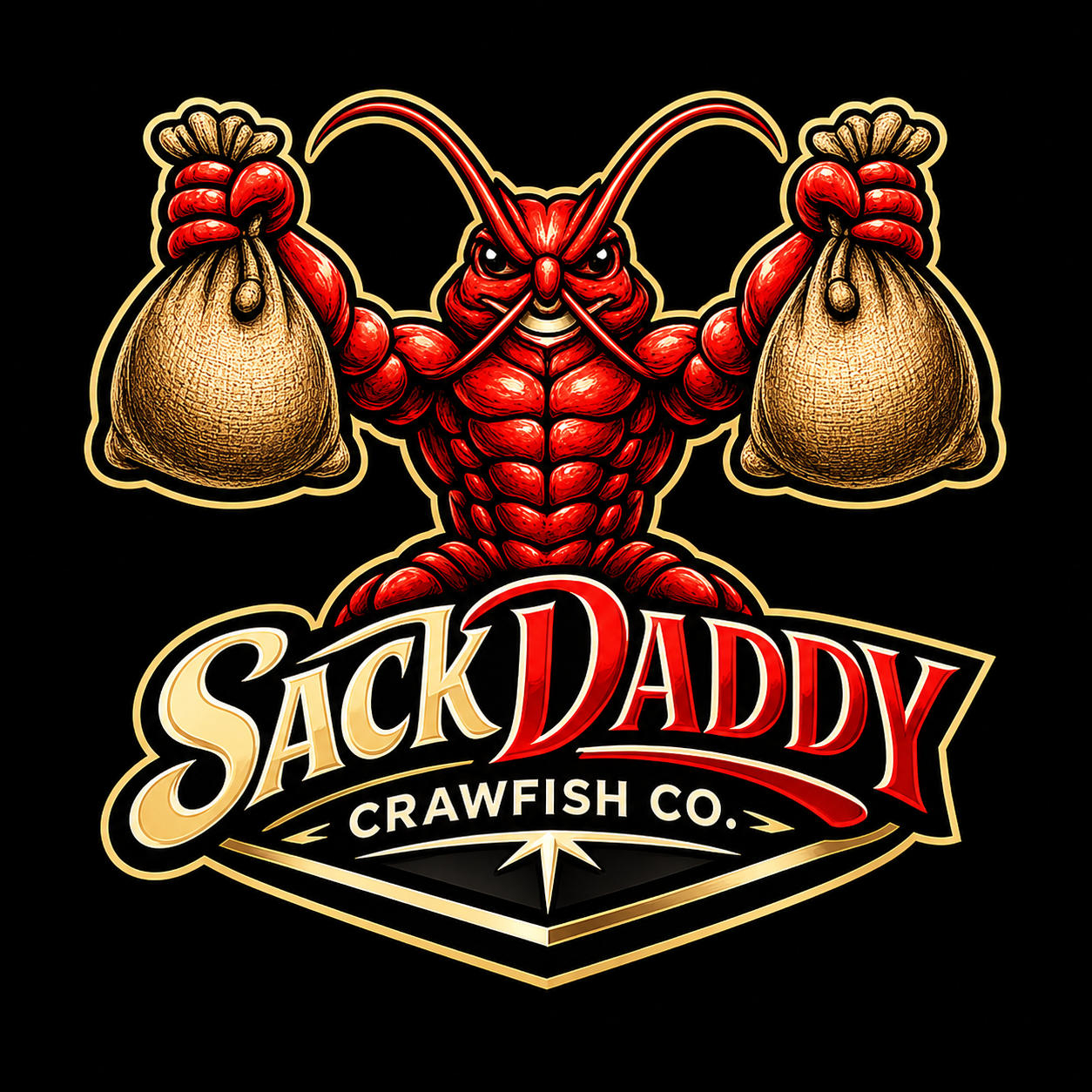 Sack Daddy Crawfish Co. logo